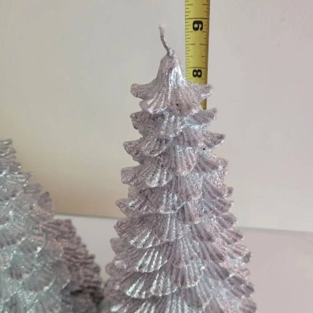 Silver Tree Candles